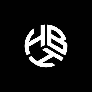 Beyaz arka planda HBH harf logosu tasarımı. HBH yaratıcı harflerin baş harfleri logo konsepti. HBH harf tasarımı.