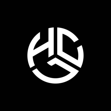 Beyaz arkaplanda HCL harf logosu tasarımı. HCL yaratıcı harflerin baş harfleri logo kavramı. HCL harf tasarımı.