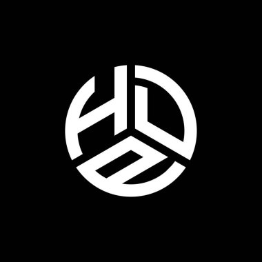 Beyaz arka planda HDP mektup logosu tasarımı. HDP yaratıcı harflerin baş harfleri logo kavramı. HDP mektup tasarımı.