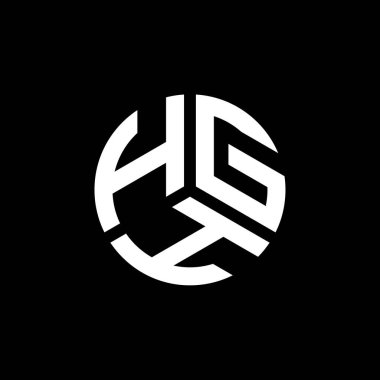 Beyaz arka planda HGH harfli logo tasarımı. HGH yaratıcı harflerin baş harfleri logo kavramı. HGH harf tasarımı.