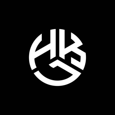 Beyaz arkaplanda HKL harf logosu tasarımı. HKL yaratıcı harflerin baş harfleri logo kavramı. HKL harf tasarımı.