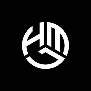 Beyaz arka planda HML harf logosu tasarımı. HML yaratıcı harflerin baş harfleri logo kavramı. HML harf tasarımı.
