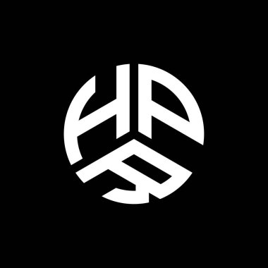 Beyaz arka planda HPR mektup logosu tasarımı. HPR yaratıcı harflerin baş harfleri logo kavramı. HPR harf tasarımı.