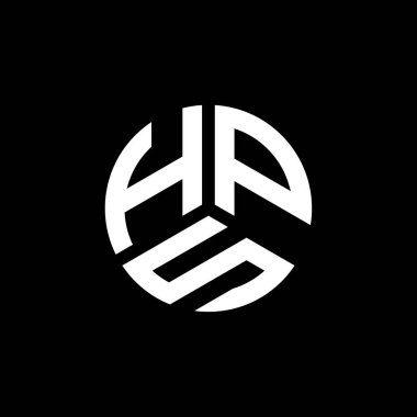 Beyaz arka planda HPS harfli logo tasarımı. HPS yaratıcı harfler logosu konsepti. HPS harf tasarımı.