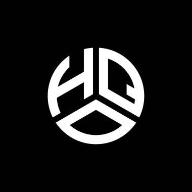 Beyaz arka planda HQO harf logosu tasarımı. HQO yaratıcı harflerin baş harfleri logo kavramı. HQO harf tasarımı.