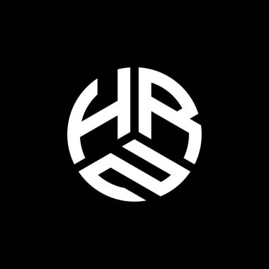 Beyaz arka planda HRN harf logosu tasarımı. HRN yaratıcı harflerin baş harfleri logo kavramı. HRN harf tasarımı.