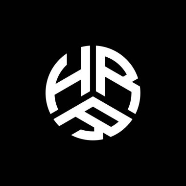 Beyaz arka planda HRR harf logosu tasarımı. İK yaratıcı harflerin baş harfleri logo konsepti. HRR harf tasarımı.