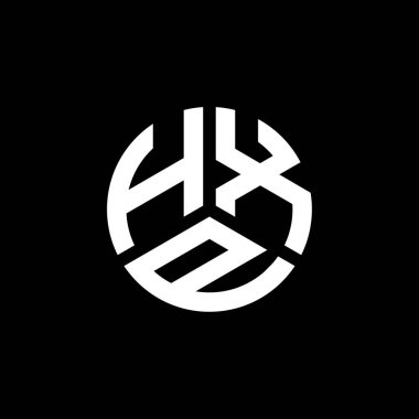 Beyaz arkaplanda HXP harf logosu tasarımı. HXP yaratıcı harflerin baş harfleri logo kavramı. HXP harf tasarımı.