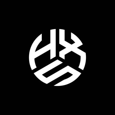 Beyaz arkaplanda HXS harf logosu tasarımı. HXS yaratıcı harflerin baş harfleri logo kavramı. HXS harf tasarımı.