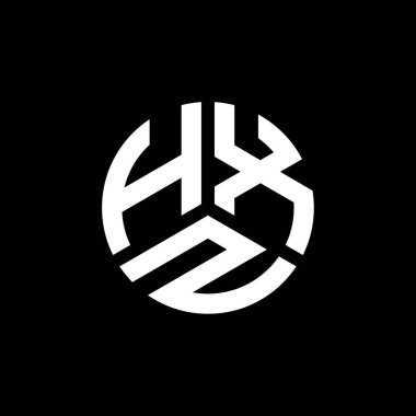 Beyaz arkaplanda HXZ harf logosu tasarımı. HXZ yaratıcı harflerin baş harfleri logo kavramı. HXZ harf tasarımı.