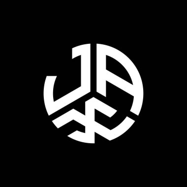 Beyaz arka planda JAX harfli logo tasarımı. JAX yaratıcı harflerin baş harfleri logo kavramı. JAX harf tasarımı.
