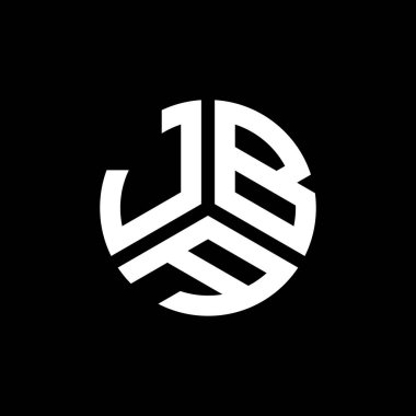 Beyaz arka planda JBA harfli logo tasarımı. JBA yaratıcı harfler logosu konsepti. JBA harf tasarımı.