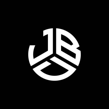 Beyaz arka planda JBD harf logosu tasarımı. JBD yaratıcı harflerin baş harfleri logo kavramı. JBD harf tasarımı.