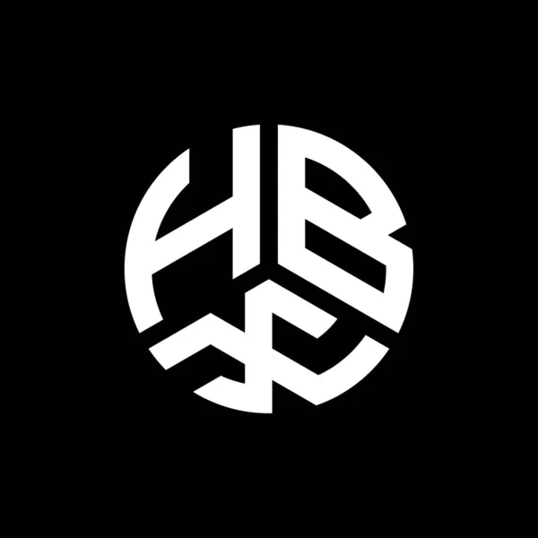 Hbx Letter Logo Design White Background Hbx Creative Initials Letter — Stock Vector