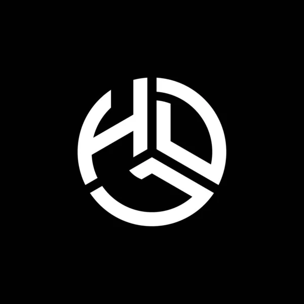 Hdl Bokstäver Logotyp Design Vit Bakgrund Hdl Kreativa Initialer Brev — Stock vektor