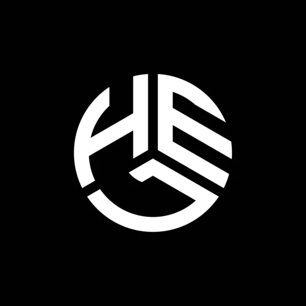 Дизайн Логотипа Hel Белом Фоне Творческие Инициалы Hel Буквенно Обозначают — стоковый вектор