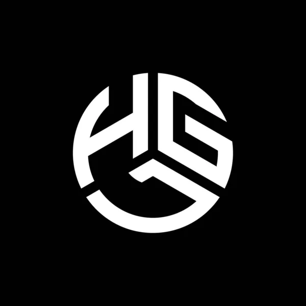 Hgl Lettre Logo Design Sur Fond Blanc Hgl Initiales Créatives — Image vectorielle