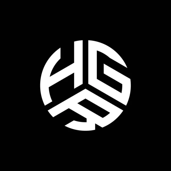 Hgr Письмо Дизайн Логотипа Белом Фоне Концепция Логотипа Инициалами Hgr — стоковый вектор