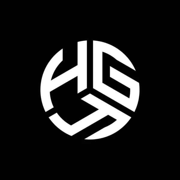 白い背景にHgyの文字のロゴデザイン Hgyクリエイティブイニシャルレターロゴコンセプト Hgyレターデザイン — ストックベクタ