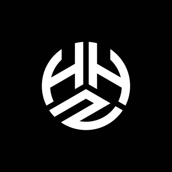 Diseño Del Logotipo Letra Hhz Sobre Fondo Blanco Hhz Iniciales — Vector de stock