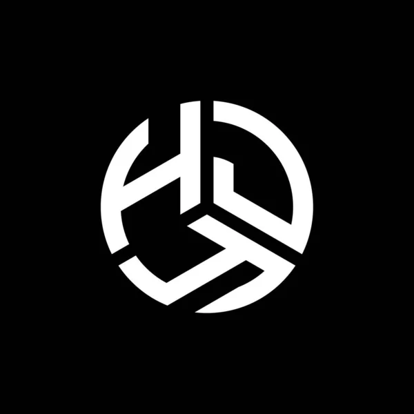 Diseño Del Logotipo Letra Hjy Sobre Fondo Blanco Hjy Iniciales — Vector de stock