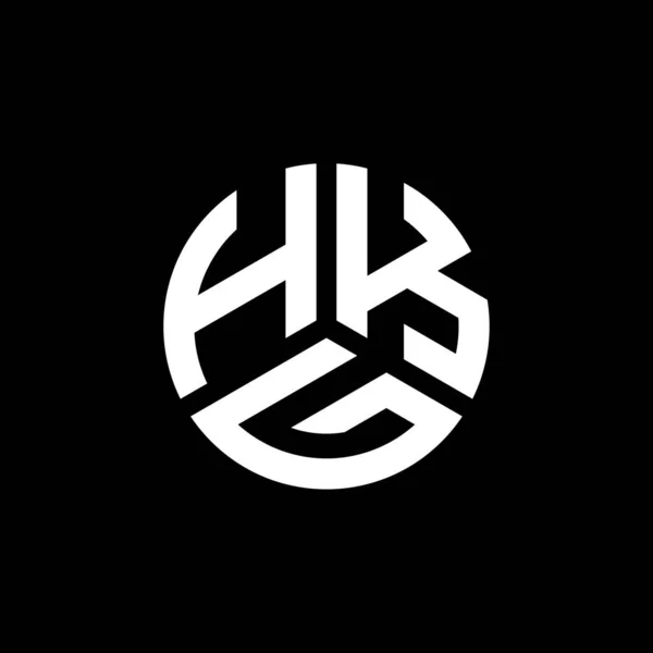Hkg Letter Logo Design White Background Hkg Creative Initials Letter — Stock Vector