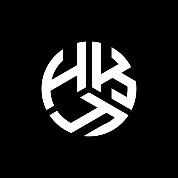 Hky Bokstav Logotyp Design Vit Bakgrund Hky Kreativa Initialer Brev — Stock vektor