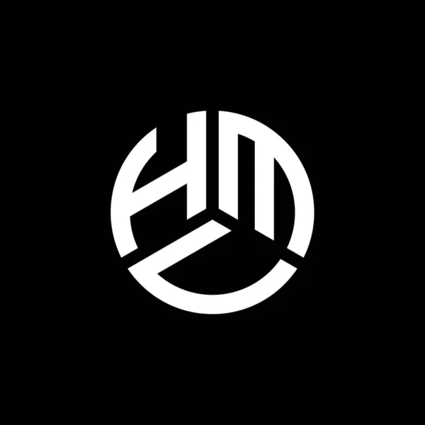 Hmv Письмо Дизайн Логотипа Белом Фоне Творческие Инициалы Hmv Буквенная — стоковый вектор