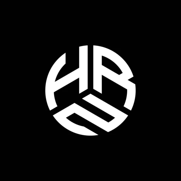Hrn Lettre Logo Design Sur Fond Blanc Hrn Initiales Créatives — Image vectorielle