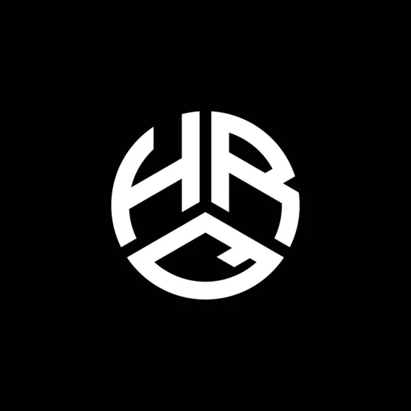 Projeto Logotipo Carta Hrq Fundo Branco Hrq Iniciais Criativas Conceito — Vetor de Stock