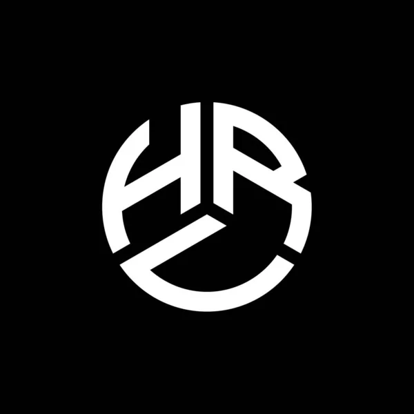 Hrv Письмо Дизайн Логотипа Белом Фоне Творческие Инициалы Буквенно Обозначают — стоковый вектор