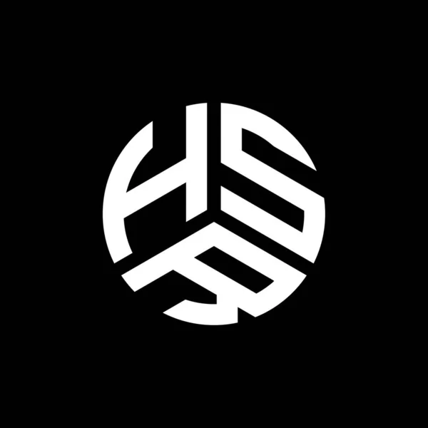 Hsr Письмо Дизайн Логотипа Белом Фоне Концепция Логотипа Инициалами Hsr — стоковый вектор