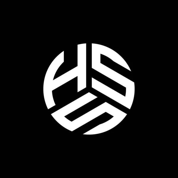 Hss Letter Logo Ontwerp Witte Achtergrond Hss Creatieve Initialen Letter — Stockvector