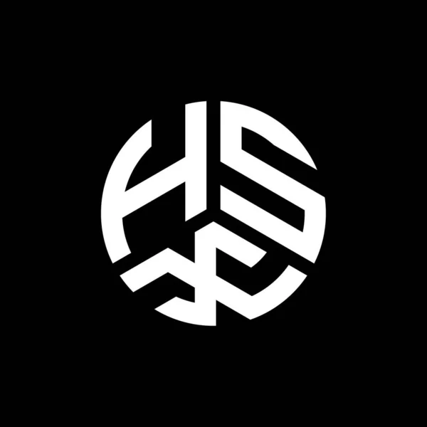 Дизайн Логотипа Hsx Белом Фоне Концепция Логотипа Инициалами Hsx Дизайн — стоковый вектор