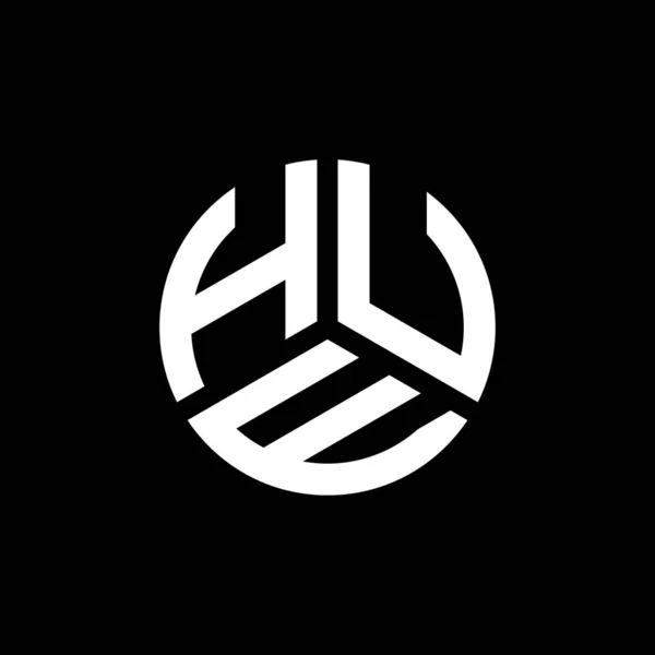 Hue Letter Logo Design White Background Hue Creative Initials Letter — Stock Vector