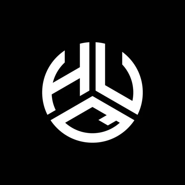 Дизайн Логотипа Huq Белом Фоне Концепция Логотипа Инициалами Huq Дизайн — стоковый вектор
