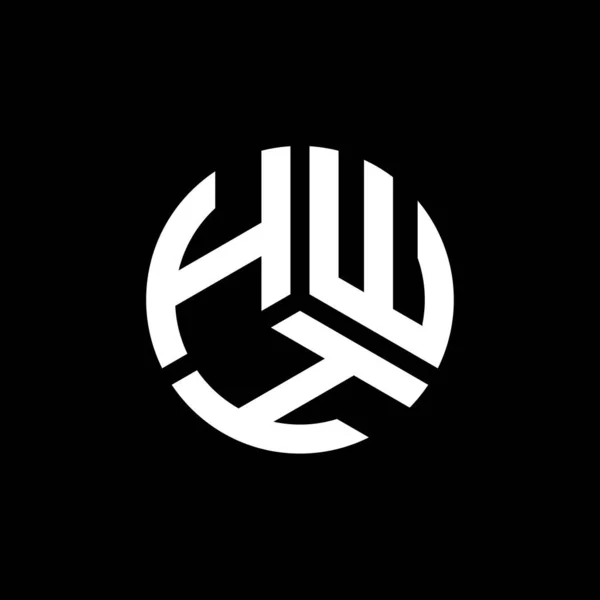 Hwh Письмо Логотип Дизайн Белом Фоне Концепция Логотипа Инициалами Hwh — стоковый вектор