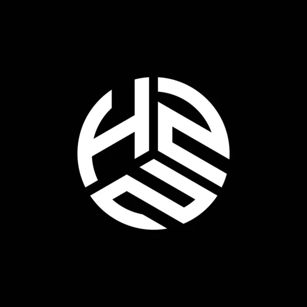 Hzn Letter Logo Ontwerp Witte Achtergrond Hzn Creatieve Initialen Letter — Stockvector
