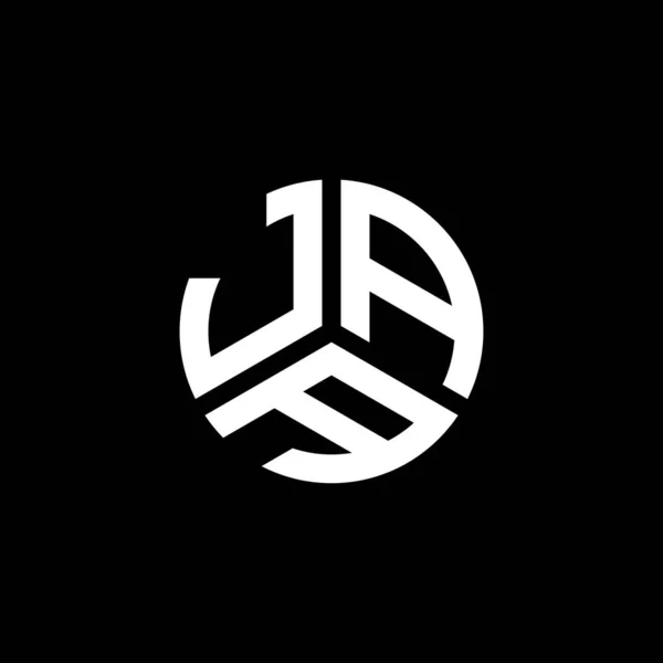 ホワイトを基調としたJaaレターロゴデザイン Jaaクリエイティブイニシャルレターロゴコンセプト Jaaレターデザイン — ストックベクタ