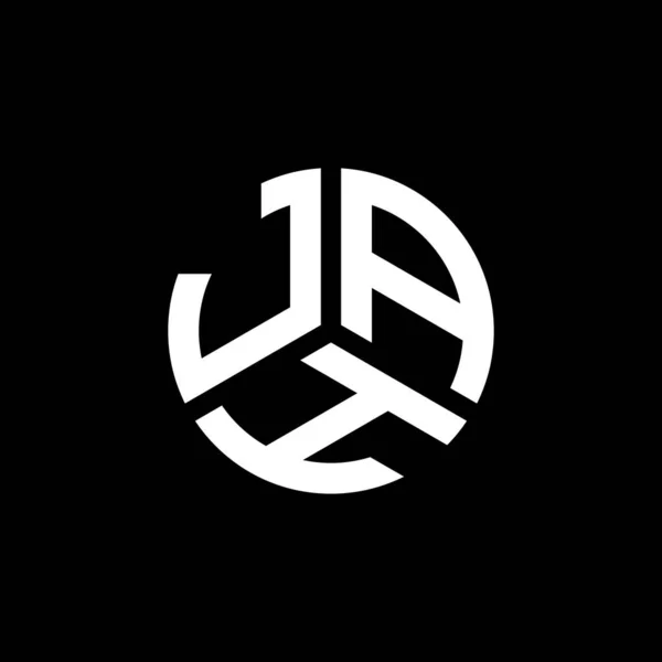 Design Logo Literei Jah Fundal Alb Jah Creativ Iniţiale Literă — Vector de stoc