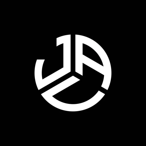 Diseño Del Logotipo Letra Jav Sobre Fondo Blanco Jav Iniciales — Vector de stock