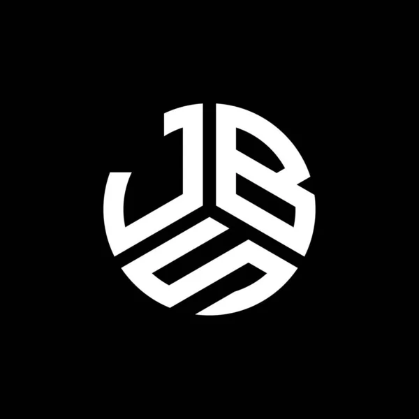 Σχεδιασμός Λογότυπου Επιστολής Jbs Μαύρο Φόντο Δημιουργικά Αρχικά Jbs Έννοια — Διανυσματικό Αρχείο