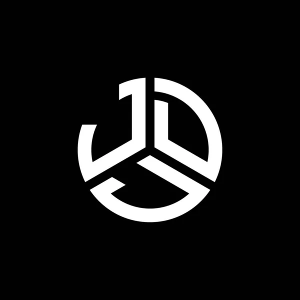 Jdj Letter Logo Design Black Background Jdj Creative Initials Letter — Stock Vector