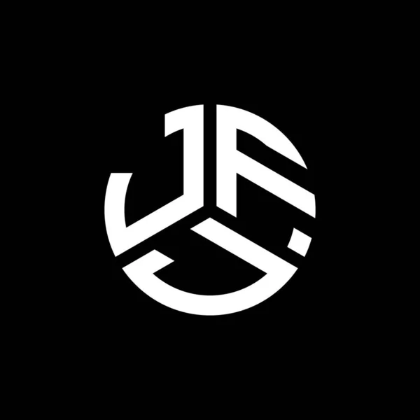 Jfj Letter Logo Design Black Background Jfj Creative Initials Letter — Stock Vector