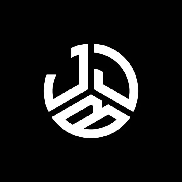Projekt Logo Litery Jjb Czarnym Tle Kreatywne Inicjały Jjb Koncepcja — Wektor stockowy