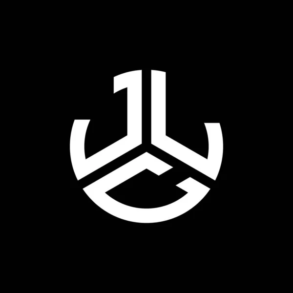 Jlc Lettre Logo Design Sur Fond Noir Jlc Initiales Créatives — Image vectorielle