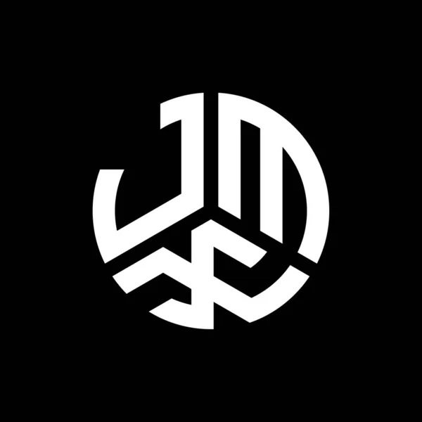 Jmx Letter Logo Design Black Background Jmx Creative Initials Letter — Stock Vector