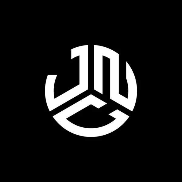 Jnc字母标识设计为黑色背景 Jnc创意的首字母首字母标识概念 Jnc字母设计 — 图库矢量图片