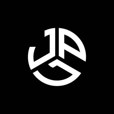 Siyah arkaplanda JPL harf logosu tasarımı. JPL yaratıcı harflerin baş harfleri logo kavramı. JPL harf tasarımı.