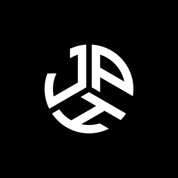 Jph Letter Logo Design Auf Schwarzem Hintergrund Jph Kreative Initialen — Stockvektor